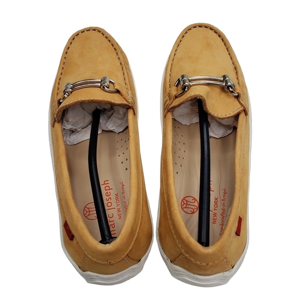 Marc Joseph | NIB Lexington Tan Nobuck Preppy Classic Leather Loafers Girl's 1 - Picture 7 of 14